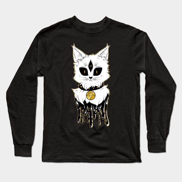 Kitty of Darkness Long Sleeve T-Shirt by KibberScreee